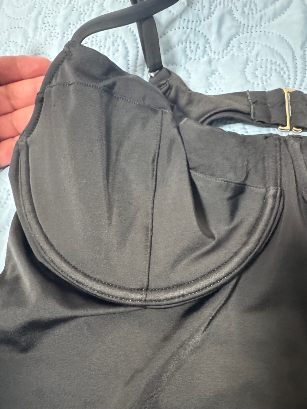 Victoria's Secret Black One-Piece Swimsuit with Underwire A65 - Picture 2 of 10